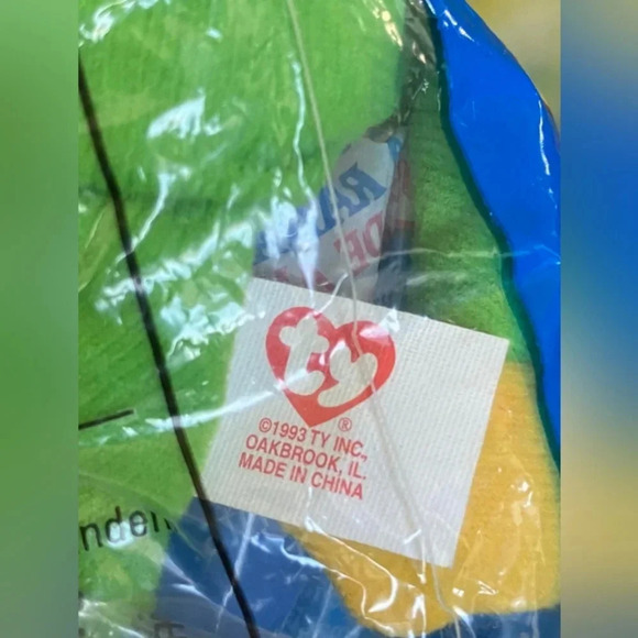 ULTRA RARE, Smoochy the Frog with Tag Errors, Beanie Baby Collectible, Ty Beanie - Picture 4 of 5